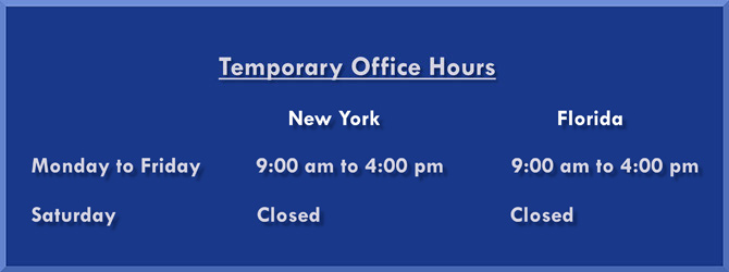 Temporarily Office Hours